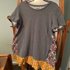 LoRi Goldstein Sweatshirt Heather Gray